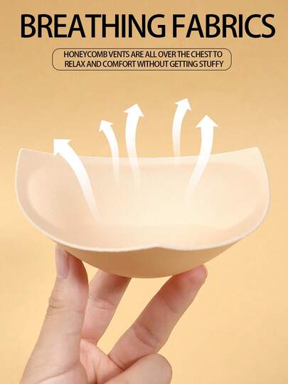 وسادات حمالة الصدر للنساء، مثلثة الشكل، ترفع وتعزز الصدر، قابلة للتنفس، سميكة، لتكبير الصدر الصغير، تجمع، وسادات حمالة صدر رياضية كاجوال، وسادات رغوية، تشكيل الصدر، وسادات قابلة للإزالة والغسيل