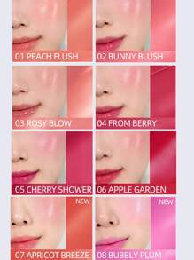 Clio 韩式二合一唇颊两用膏，唇颊两用，打造自然光泽妆效，质地柔滑，妆感自然，易于涂抹，清爽不油腻，方便携带，乳霜质地易于晕染，适合日常唇颊妆容，韩式妆容 - 02 BUNNY BLUSH - 查看 8