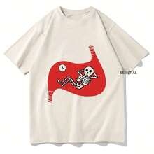 Delicious In Dungeon Meshi Laios Touden T Shirts Falin's Death Wo Clog Uni Streetwear Cotton Graphic T-Shirts - 白色10 - 查看 1