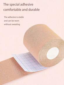 1 Rolo De Fita Adesiva Para Os Seios Para Levantá-los E Firmá-los, Capa De Mamilo De Fita Adesiva Respirável Para Levantamento De Mama Para Seios Grandes A-e Cup!