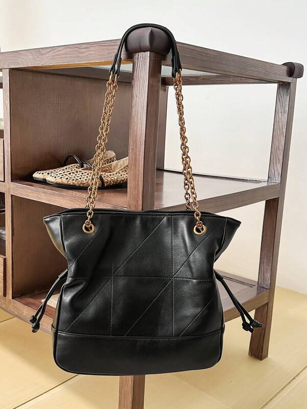 1pc Solid Color Large Capacity Magnetic Closure Fashion Versatile Tote Bag, High-End Women's Handbag Suitable For Ladies' Daily Use, Travel And Vacation