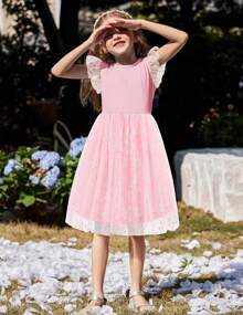 Toddler Tutu Dress Little Girls Summer Tulle Backless Party Birthday Cotton Dresses 2-6Y