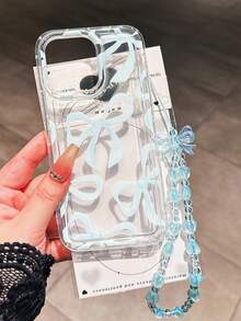 Cute Bowknot, Phone Case With Heart Shaped Bow Lanyard, Airbag Cushion Creative Shockproof Phone Case Compatible With IPhone 15/11/12/13/14/XR/XS/Pro/Max, A14/A15/A12/S33S22A23 5G, Airbag 14 TPU IP14 PMT PU11 Shockproof I13 Promax Phone Case, 12 Full Coverage 15 PROMAX/15plus/15Pro/15 For 15 PROMAX Apple 14/PRO/13mini Airbag Shockproof 13/12 Phone Case, Android Phone Case, Compatible With IPhone17/17PROMAX/17PRO/AIR Phone Case With Lanyard