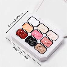 MEET ACROSS 9 Colors Pat Painting Gel Nail Polish, Pink Red Patting Glue Smudge Canned High Saturation Popular Semi-Solid Nail Polish Glue Nail Salon Special Manicure Nail Supplies Halloween Nails - Nhiều màu - Xem 9