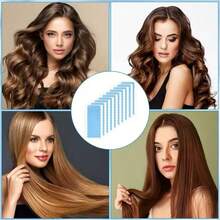 60/120/240 Pieces Pre-Cut Hair Extension Tape Tabs – Transparent & Double-Sided Adhesive Replacement Strips For Tape-In Extensions And Wigs – Invisible, Comfortable, And Long-Lasting Wig Tools - Blue - View 10