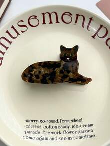 Nouveaux clips pour cheveux mignons de chat, clips en acétate en forme de griffe d'animal pour la décoration de coiffure, ours, éléphant, clips pour cheveux en forme de griffe, série d'animaux polyvalente et originale de clips en acétate pour queue de cheval, chignon. Accessoires de cheveux, accessoires d'automne, pince à cheveux d'hiver, accessoires pour tenues de vacances pour femmes - Multicolore - Voir 6