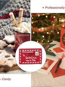 3 Stück Weihnachtsbrief-Umschlag an den Weihnachtsmann, Süßigkeitentüte, Geldkartenhalter, Weihnachtsbaum-Ornament, geeignet für Raumdekoration, Heimdekoration, Geburtstagsdekorationen, Weihnachten, Weihnachtsdekoration, Weihnachtsdekoration Zuhause, Weihnachtsgeschenke, Geburtstagsaccessoires