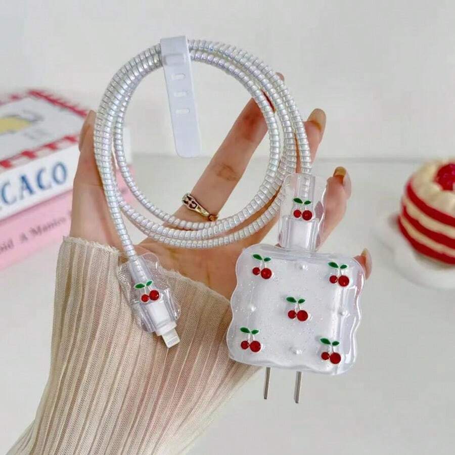 5pcs Flower/Butterfly Cable Protector 20W Fast Charging For Apple 14 13 12 11 Pro Max, Best Gift For Friends Nan Charger Protector Charger Case Phone Accessories