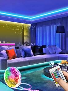 1PC 1M-15MABS LED Strip Light Colorful Color Change Room Decor Home Decor Led Lights For Room