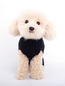 Happy Dog Sweater, Pet Knitted Sweater, Small Dog Cat Clothes, Autumn/Winter New, Earring Girl Jacquard Knit, Keeping Medium/Small Dogs & Cats Warm And Fashionable In Cold Seasons