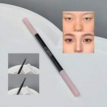 粉色相机化妆套装，包含 4 件唇彩、腮红、有色粉、双头眉笔、睫毛膏、眼线笔、精致项链，适合圣诞节、情人节、婚礼、生日、万圣节礼物 - QB21粉墨相機彩妝套盒 - 查看 9