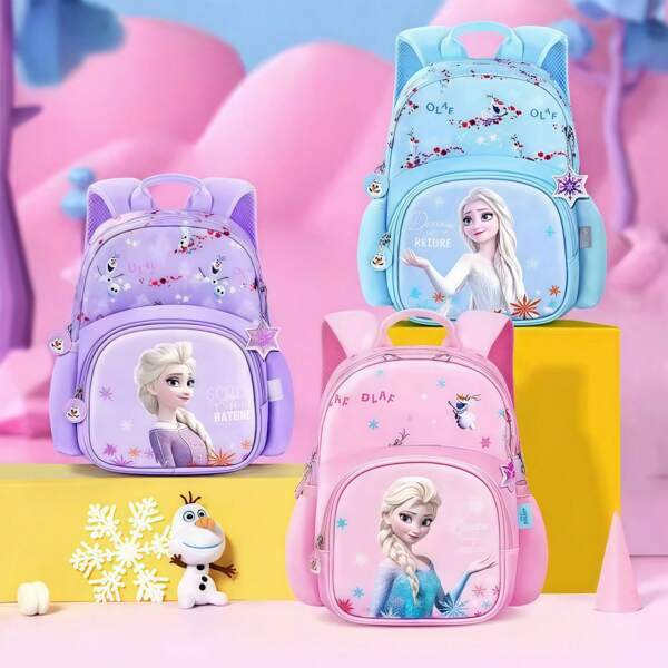 Disney Disney Frozen Princess Elsa Small Schoolbag Cute Cartoon Handheld Lightweight Children's Backpack Cartoon Schoolbag Anime Kindergarten Schoolbag