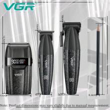 VGR Hair Trimmer Professional 9000 RPM Trimmer Set Digital Display Reciprocating Shaver Electric Trimmer Men Clipper Digital Display Clippers Set Charging Model Barber Hair Clipper V-640 S3