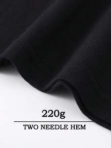 Flame Face Combined With Stars Creative All-Matching Street Print Pattern Personality Design(220g Cotton T-Shirt) 100% Cotton Fabric-Simple And Versatile Round Neck Breathable Short Sleeve, Summer Men's Shirt, Breathable Cotton, Suitable For Outdoor Leisure Activities. - 黑色 - 查看 2