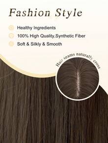 1 Stück hitzefeste Synthetikperücke, Perücke mit gesplitteten Enden, geeignet für tägliche Partys oder Festivals, flauschig natürlich und realistisch. (Zubehör nicht enthalten)