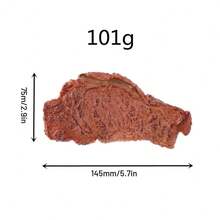 Simulación de PVC, modelo de comida de filete falso, accesorios de fotografía, accesorios de decoración de restaurante, comida bonita y realista, peso ligero XNFD - Filete frito en sartén - Ver 11