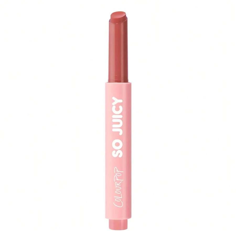 ColourPop So Juicy Plumping Lip Gloss Balm - Hydrating Lip Gloss & Balm Hybrid With Peptides - Non-Sticky Formula - Visibly Plumps Lips & Delivers Buildable Color - Guava Glaze (0.07 Oz)