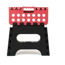 ZYLX SHOPPING - Taburete Plegable Multiusos en PVC Resistente | Varios Tamaños | Banqueta Baño y Escalera Pequeña - Rojo - Ver 1