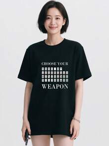 Women T-Shirts - Black - View 1
