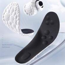 1 par de plantillas deportivas de verano que no se cansan incluso después de estar de pie durante mucho tiempo, y plantillas cómodas con suela blanda que masajean, absorben el sudor, son transpirables, desodorizantes y amortiguadoras de impactos, tanto para hombres como para mujeres