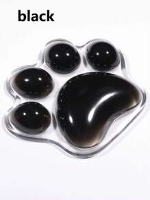 1 件装透明硅胶鼠标垫，带可爱爪子设计，办公室腕托垫，3D 防滑猫爪形手枕，丝滑亲肤防水桌垫 - 彩色 - 查看 12