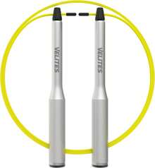 Velites Skipping Rope For Crosstraining, Boxing And Fitness Fire 2.0 - Ideal For Double Jumps | Aluminum Speed Rope (Ballasts Not Included) - Silver - View 9