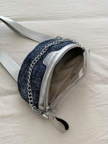 男女通用链条腰包多功能胸包运动单肩斜挎包