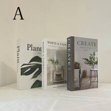 3pcs Foldable Fake Books, Luxury Decorative Simulation Books Set For Showroom, Coffee Table, Villa, Hotel, Home Decor, Photography