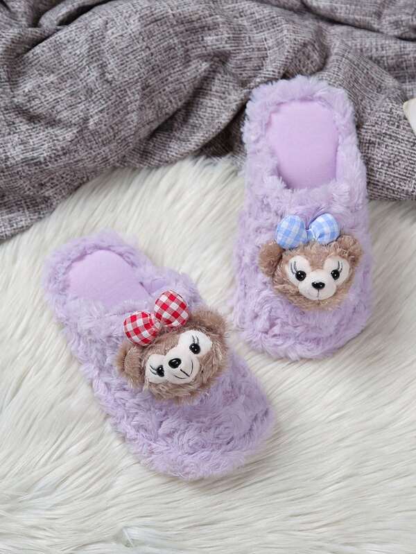 Nuevas zapatillas térmicas para niños, pantuflas térmicas de peluche con diseños de dibujos animados lindos, adecuadas para niños de 3 a 14 años, pantuflas esponjosas, pantuflas térmicas esponjosas talla extra para adolescentes (pantuflas para padres e hijos)