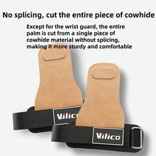 1 Pair Sports & Fitness Protective Gloves, Suitable For Pull-Ups, Bench Press, Super Fiber Wrist Support, Strong Grip Assist Strap, Heavy Duty Lifting Strap - Multicolor - View 4