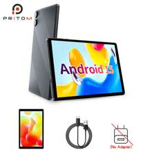 PRITOM Tableta PC Android 15 con 3GB RAM (3GB+5GB expandible)/32GB ROM, compatible con expansión de hasta 512GB, pantalla IPS de 10.1 pulgadas 1280*800, procesador de 5 núcleos A333, WiFi 5G/WiFi 6 802.11ax, BT 5.0, batería de 6000mAh, USB Tipo-C, cámara de 2MP+2MP (sin adaptador)