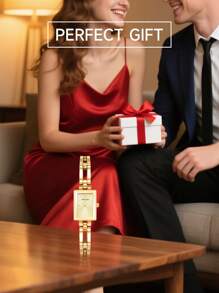 Anne Klein Gold-tone Quartz Bracelet Watch for Women with Champagne Sunray Dial Watch Ladies' Luxury Rectangular Case Analog Watch with Adjustable Bracelet,10/4898CHGP - 金色1 - 查看 7