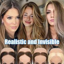 Women Forehead Hairline Toupee Human Hair Skin Lace Hairpieces Full Lace 100% Real Human Hairpieces Cover Up Patch Receding Hairline Straight Hair Topper Wigs - #2 Dark Brown - View 9