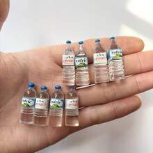 12 件/6 件/3 件迷你水瓶冰箱贴 - 逼真的饮料主题树脂冰箱贴，椭圆形耐用厨房和办公室装饰，紧凑尺寸可容纳照片和笔记，俏皮的家居配件，有趣的冰箱贴，便笺夹，趣味配件，坚固的结构，礼品购物袋，装饰性磁铁，持久装饰，照片展示磁铁 - 彩色 - 查看 1