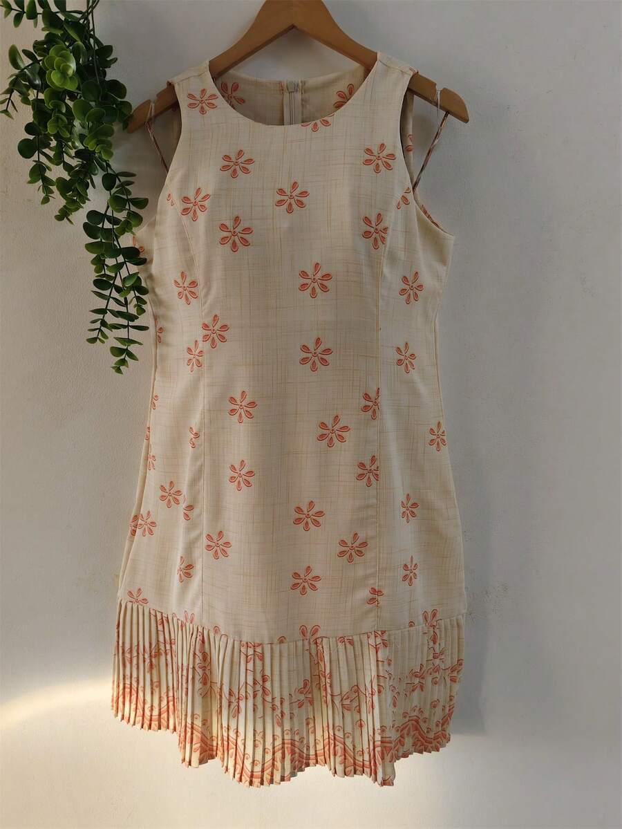 Plain Dress With Fake - Beige - Ver 1