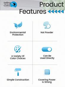 1 件多功能修补漆，防水浴室翻新漆，遮盖划痕，修复瑕疵，多功能墙面漆 - 白色1件裝 - 查看 8