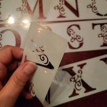5pcs Floral & Letter Reusable Stencils, 2*12 Inches, For Scrapbooking, Birthday, Wedding, DIY Crafts - 套裝 - 查看 6