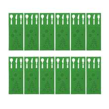 12-częściowy zestaw świątecznych filcowych uchwytów na sztućce, zestaw zastawy stołowej na imprezę świąteczną, opcje wielokolorowe