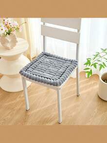 1 件厚毛绒椅垫，扇形边缘装饰座垫，家居装饰，适用于餐椅、电脑椅、办公椅座垫椅枕靠垫游戏椅 - 彩色 - 查看 9