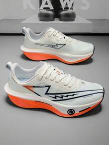 L.S.W.P Men's Sports Running Training Shoes, Walking Shoes, Men's Running Tennis Casual Shoes, Fashion Minimalist Versatile Sports Fitness Shoes, Men's Breathable Lightweight Comfortable Shoes - White - View 7