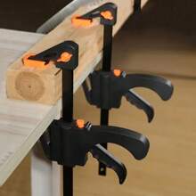 Woodworking Clamp F Bar Hard Quick Slid Release Ratchet Speed Squeeze Clip Kit Long Carpenter Set Nylon Gadget Wood Work Hand Tool Carpentery DIY 4inch 6inch