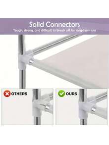 02Closet Armario Organizador de Ropa Minimalista , Armable y Portátil, con Cubre polvo - Multicolor - Ver 4