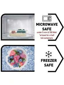 12 pojemników do przechowywania zboża z pokrywkami, hermetyczne zamknięcie, przezroczyste, różne rozmiary – idealne do owoców, warzyw i makaronu, wykonane z polipropylenu – bezpieczne w kuchence mikrofalowej, organizacja kuchni | Elegancki design do przechowywania | Pojemniki bezpieczne w kuchence mikrofalowej