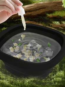 1pc Home Ice Basin Facial Ice Care Silicone Outdoor Foldable Basin Beauty Device Ice Bathtub,Travel Silicone Facial Bowl For Face Ice Bath,Face Bowl For Ice With Built-In Ice Tray,Collapsible Silicone Facial Ice Bath Bowl For Cold Plunge Therapy, Skin Tightening & Acne Relief,Portable Spa Tool Portable Foldable Wash Basin For Daily Home Morning For Home & Travel - Multicolor - View 2