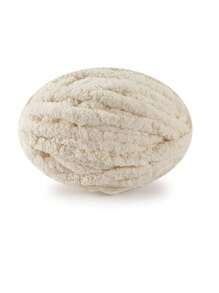 1pc/Roll Finger Knitting Plush Yarn, DIY Blanket, Mat, Scarf, Donut Shaped Yarn (Approx. 45-50g Weight, 4m Length, Not Recommended To Purchase 1 Roll As It Cannot Complete 1 Finished Product)