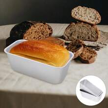 3pcs/1pc Non-Stick Rectangular Aluminum Bread, Cake, Cheesecake And Brownie Baking Pan, Suitable For Christmas Baking