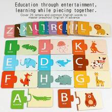 Children's Early Education English Alphabet/Math Enlightenment 1-20 Numeral Recognition Matching Cards, Baby Cognitive Toys - Multicolor - View 4