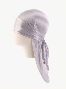 1pc Children's Durag, Silk Smooth & Breathable Fashionable Pirate Hat, Unisex Kids' Casual & Comfortable Headwrap - Durag Long-tailed Turban - View 9