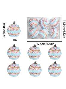 6 Stücke/12 Stücke 6cm bunte Weihnachtskugel-Set, Weihnachtskugel-Ornamente, Valentinstag dekorative Kugel-Geschenkbox, Weihnachtsbaum-Dekorationen, geeignet für Heimdekoration, Feiertagspartyszenen, Außenbereich-Dekoration, Valentinstag- und Hochzeitsdekoration, Weihnachtsdekorationen, Raumdekoration, Winterweihnachtsdekorationen, Weihnachtsgeschenke, Weihnachtsdekoration - Verschiedenfarbig - Übersicht 12