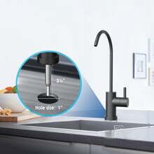 Waterdrop 10UB Undersink Water Filter System With Dedicated Faucet, NSF/ANSI 42 Certified, 30,000 Liter Water Filter Drinking Water, Reduces 99.99% Of Lead, Chlorine, And Bad Taste - 黑色 - 查看 3